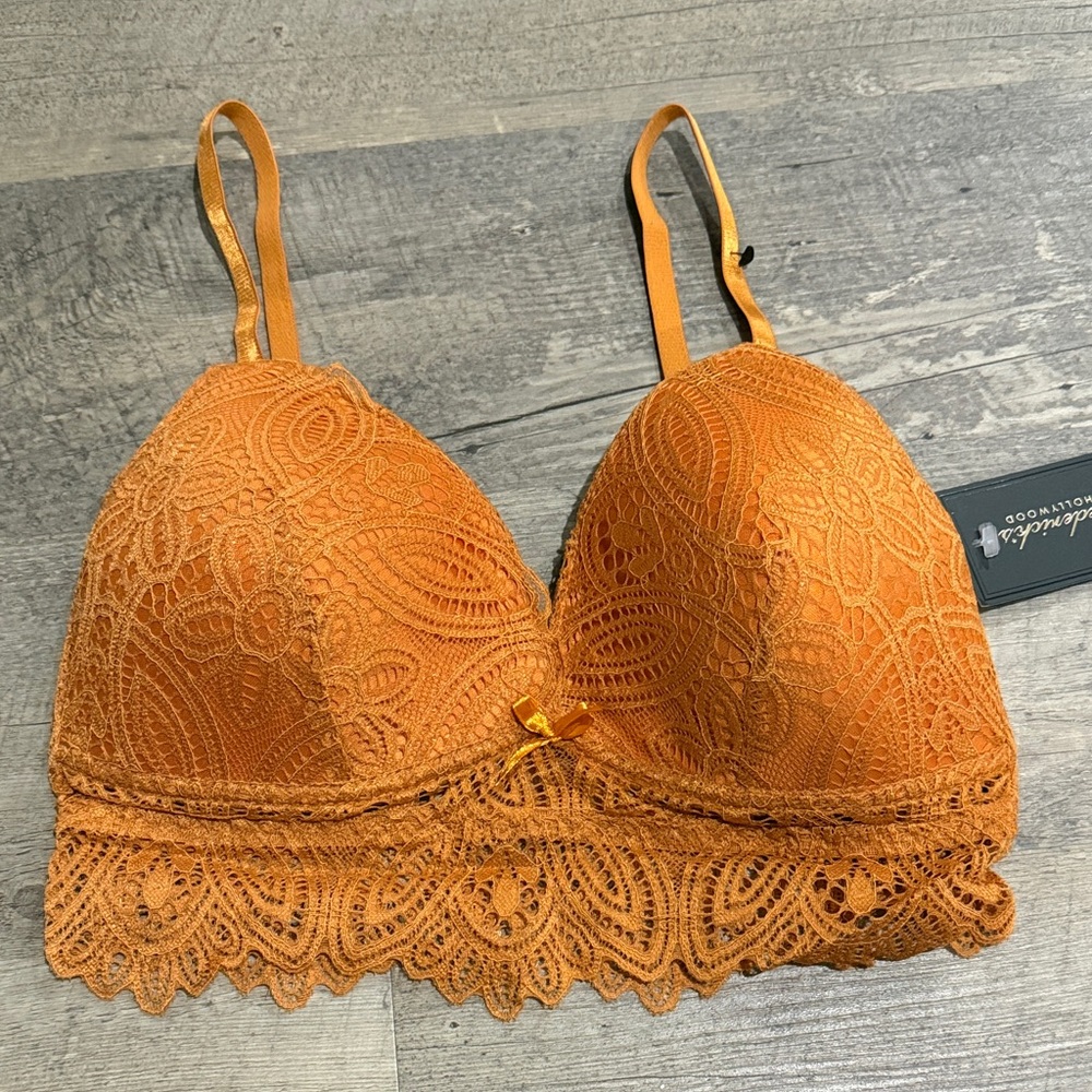 Frederick's of Hollywood Orange Lace Bra